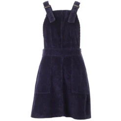 Marlo 1960s Cord Pinafore Dress (T) -Fashion House Store madcap england jumbo cord pinafore dress navy 1 04509.1661263868