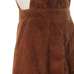 Marlo 1960s Cord Pinafore Dress (T) -Fashion House Store madcap england jumbo cord pinafore dress tan 1 82247.1661263857