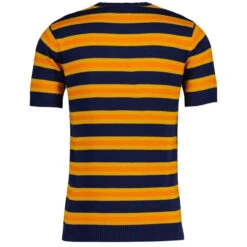 Kingsnake Mod Stripe Knit Tee N -Fashion House Store madcap england kingsnake stripe knit tee navy 1 96047.1668164238