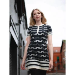 Zinnia Retro Mod Dash Knitted Dress -Fashion House Store madcap england knitted dash dress black3 71968.1661260998