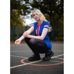 Aster 60s Mod Zip Neck Knit Dress B -Fashion House Store madcap england knitted zip dress blue4 54507.1661260968 1