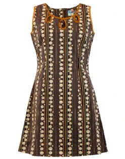 Lazy Daisy 70s Stripes Retro Dress -Fashion House Store madcap england lazy daisy dress brown 4 30784.1661270330