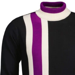 Lewis Mod Roll Neck Racing Jumper B -Fashion House Store madcap england lewis roll neck jumper black 3 98814.1661260340
