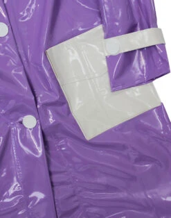 Robin Mod 2 Tone PVC Raincoat (W/B) -Fashion House Store madcap england lilac raincoat 1 27245.1661269431 3