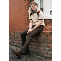 Logan Bootcut Hopsack Trousers (St) -Fashion House Store madcap england logan bootcut brown2 67713.1661261712 2