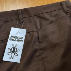 Logan Bootcut Hopsack Trousers (Br) -Fashion House Store madcap england logan bootcut hopsack trousers chocolate brown 4 03618.1661261714