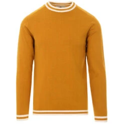LS Moon Mod Tipped Knit Jumper (B) -Fashion House Store madcap england ls moon jumper harvest gold 4 55473.1661262034 1