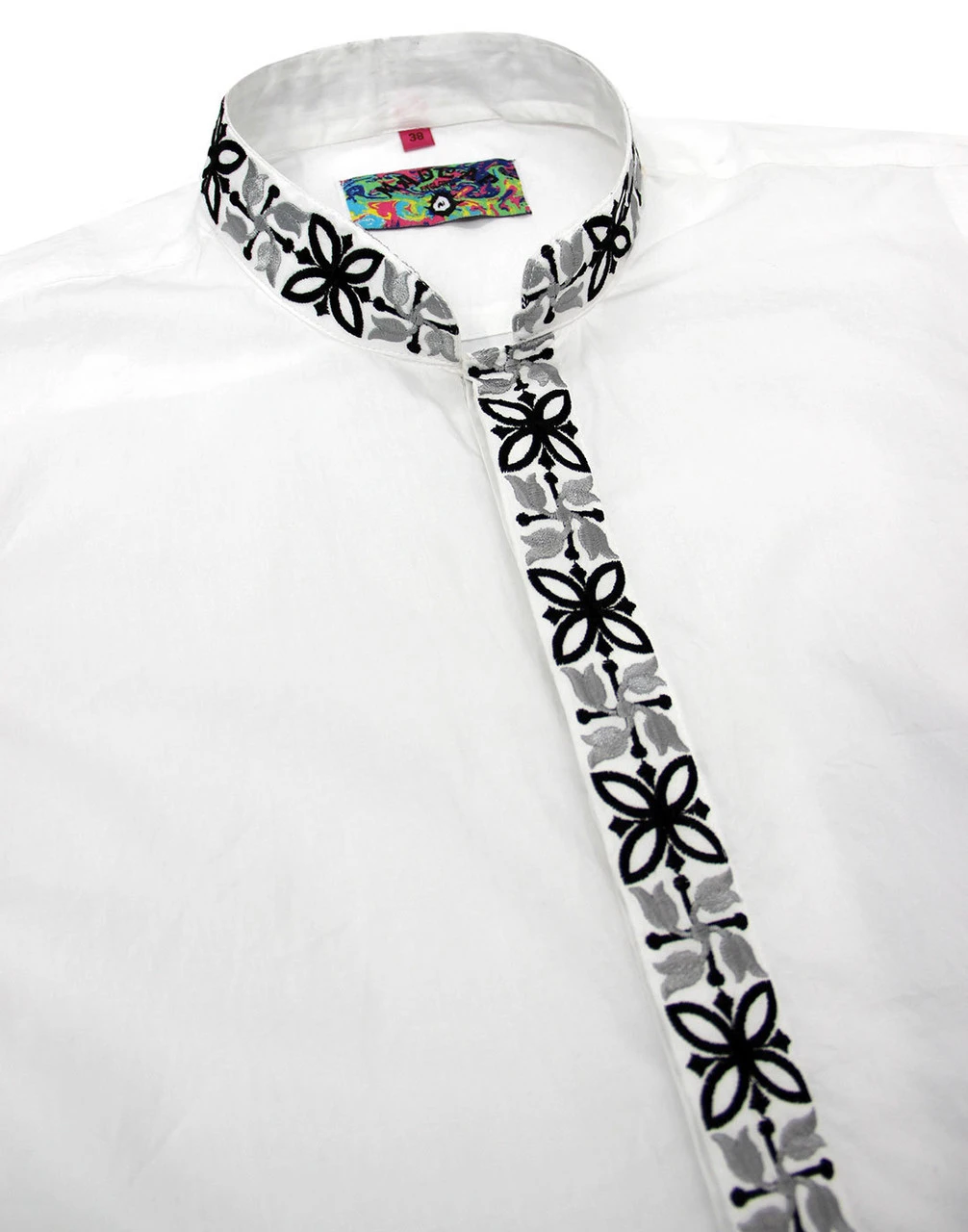 Avory 60s Mandarin Collar Shirt (W) 10 Avory 60s Mandarin Collar Shirt (W) - Image 8