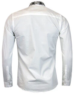 Avory 60s Mandarin Collar Shirt (N) -Fashion House Store madcap england mandarin shirt white 4 61541.1661270634