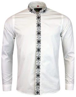 Avory 60s Mandarin Collar Shirt (B) 26 Avory 60s Mandarin Collar Shirt (B) -Fashion House Store madcap england mandarin shirt white 5 31424.1661270633 1