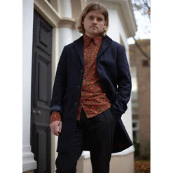 Made In England Mod Covert Coat (N) -Fashion House Store madcap england mie overcoat navy2 54379.1661261280
