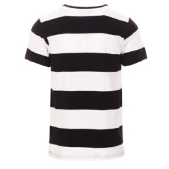 Milne Retro Mod Block Stripe Tee -Fashion House Store madcap england milne block stripe tee black white 3 52445.1661269978
