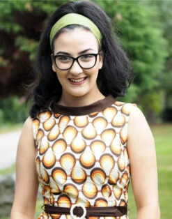 Minnie Retro Mod 60s Geo Mini Dress -Fashion House Store madcap england minnie dress amber2 97465.1661271768