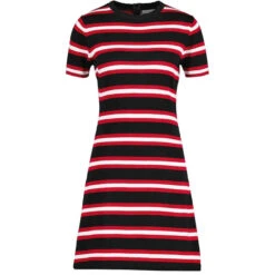 Cassia 60s Mod Knit Stripe Dress N -Fashion House Store madcap england mod stripe knitted dress black 1 06155.1668164199 1
