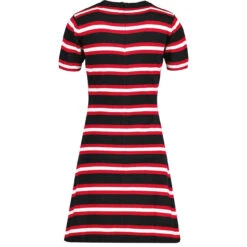 Cassia 60s Mod Knit Stripe Dress N