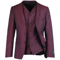 Mod Mohair Tonic Suit Jacket (Burg) -Fashion House Store madcap england mohair tonic suit burgundy 2 45175.1676647795