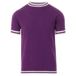 Moon 60s Mod Tipped Knitted T-shirt -Fashion House Store madcap england moon knitted tee imperial purple 1 31739.1661264258 1