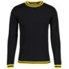 LS Moon Mod Tipped Knit Jumper B/Y -Fashion House Store madcap england moon long sleeve knitted tee black yellow mc587 2 57331.1690373704