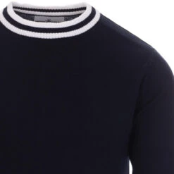 LS Moon Mod Tipped Knit Jumper (H) -Fashion House Store madcap england moon long sleeve top navy 3 68911.1661262088 2