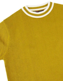 Moon 60s Mod Tipped Knit Tee (B/Y) -Fashion House Store madcap england moon mustard knit tee 1 22954.1661270557 2