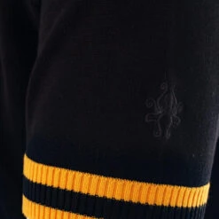 Moon 60s Mod Tipped Knitted T-shirt -Fashion House Store madcap england moon tipped knitted t shirt black yellow 1 17514.1661262123 1