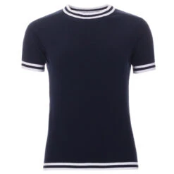 Kim Mod Moon Tipped Knit Tee (Navy) -Fashion House Store madcap england moon womens knitted tee navy 2 16541.1661261826 1