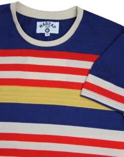 Cosmo Retro 1970s Stripe T-shirt BB -Fashion House Store madcap england multi stripe tee cobalt 1 85520.1661268195