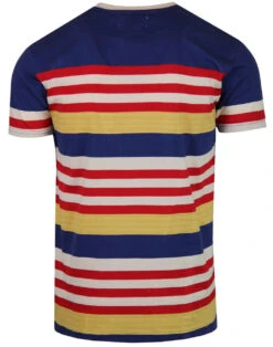 Cosmo Retro 1970s Stripe T-shirt -Fashion House Store madcap england multi stripe tee cobalt 2 34796.1661268194 1