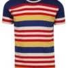 Cosmo Retro 1970s Stripe T-shirt -Fashion House Store madcap england multi stripe tee cobalt 3 48299.1661268193 1