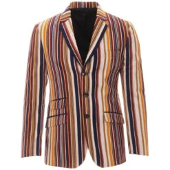 Offbeat Cord Mod Stripe Blazer (C) -Fashion House Store madcap england offbeat cord stripe boating blazer 5 53073.1661265554 1