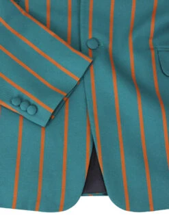 Offbeat 60s Mod Boating Blazer TEAL -Fashion House Store madcap england offbeat teal stripe blazer 10 79574.1661268849
