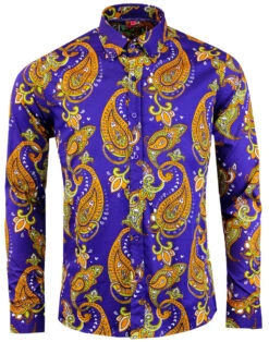 Tanpura Paisley Trip 60s Mod Shirt -Fashion House Store madcap england paisley trip button down 4 31551.1661270306