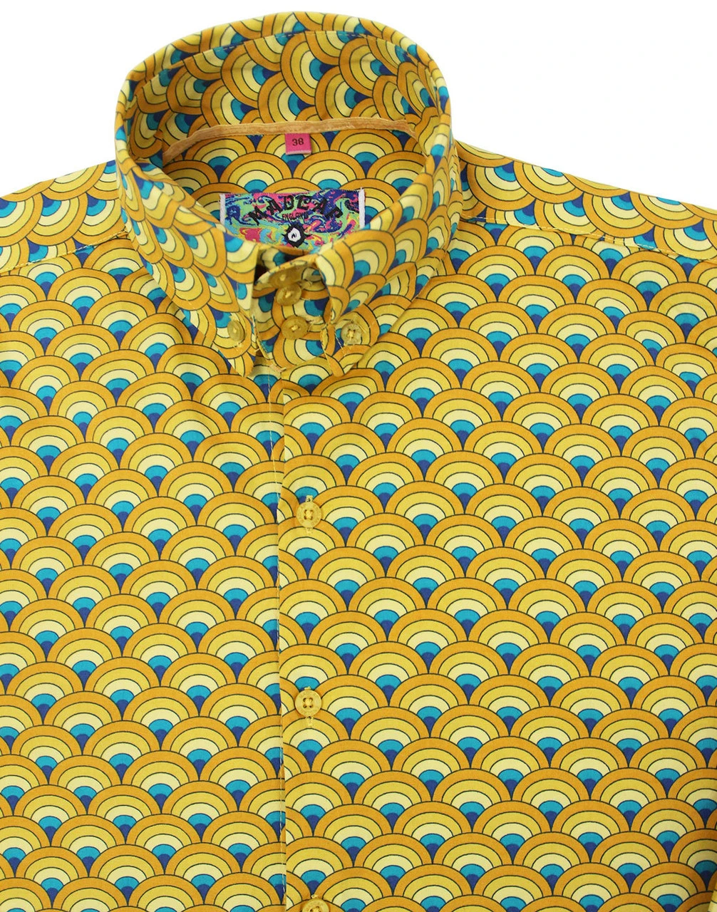 Peacock Retro 60s Mod Op Art Shirt 3 Peacock Retro 60s Mod Op Art Shirt