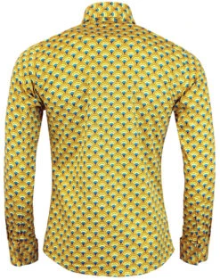 Peacock Retro 60s Mod Op Art Shirt 8 Peacock Retro 60s Mod Op Art Shirt -Fashion House Store madcap england peacock shirt yellow 3 97516.1661270268