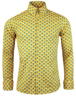 Peacock Retro 60s Mod Op Art Shirt 9 Peacock Retro 60s Mod Op Art Shirt -Fashion House Store madcap england peacock shirt yellow 4 82863.1661270267