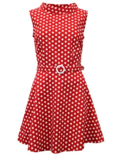 Minnie Retro Mod 60s Geo Mini Dress -Fashion House Store madcap england polka dot dress3 05583.1661272191
