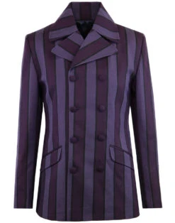Backbeat Double Breasted Blazer (G) -Fashion House Store madcap england purple stripe db blazer 1 59032.1661267799