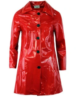 Jackie MADCAP Made In England Retro 60s Raincoat R -Fashion House Store madcap england red pvc coat 3 27781.1664287320