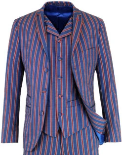 Mod 3 Button Regatta Stripe Blazer -Fashion House Store madcap england regatta stripe suit 3 18561.1661268219