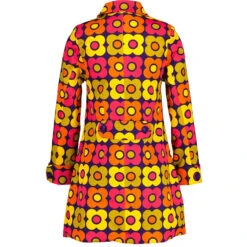 Karina Retro Flower 60s Swing Coat -Fashion House Store madcap england retro flower coat purple 1 23532.1684508712