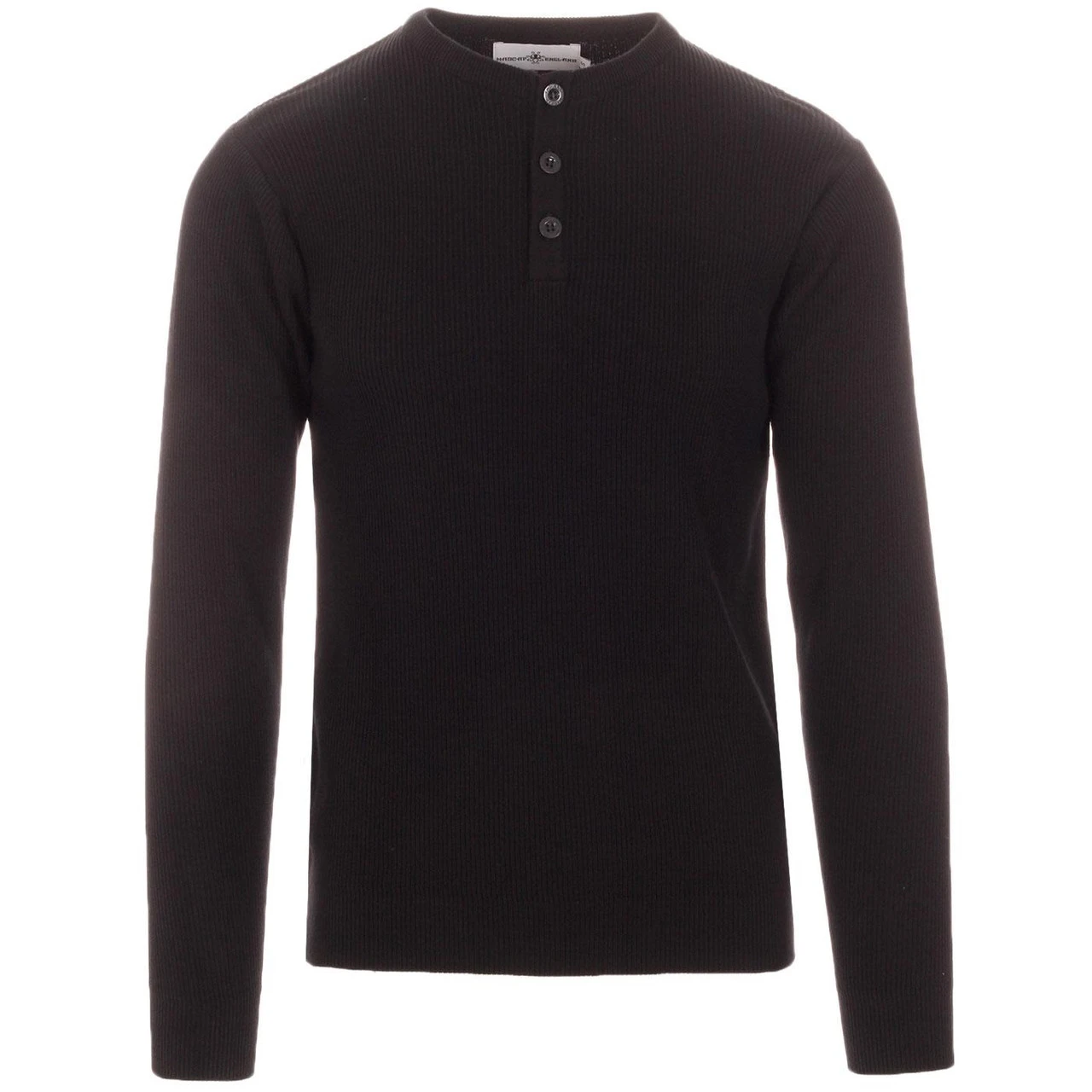 Caine Ribbed Grandad Top (Black) 16 Caine Ribbed Grandad Top (Black) - Image 14