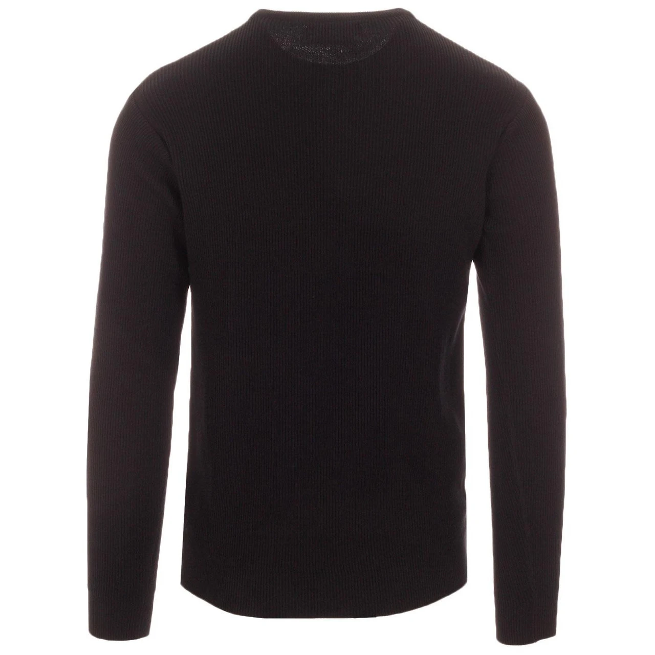 Caine Ribbed Grandad Top (Black) 5 Caine Ribbed Grandad Top (Black) - Image 3