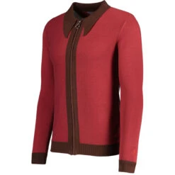 Riva Retro Zip Through Cardigan G -Fashion House Store madcap england riva spear collar ring zip cardigan russet red 2 41382.1683192153 1
