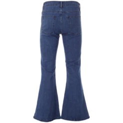 Rock 70s Blue Stitch Flares (BW) -Fashion House Store madcap england rock flares stonewash dark stitch 1 38052.1661261055