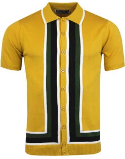 Screamin Jay 1960s Mod Stripe Polo -Fashion House Store madcap england screamin jay panel polo 5 91072.1661270482