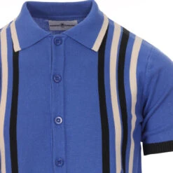 Shockwave Mod Stripe Knit Polo (DC) -Fashion House Store madcap england shockwave knit polo blue 2 82931.1661264944 1