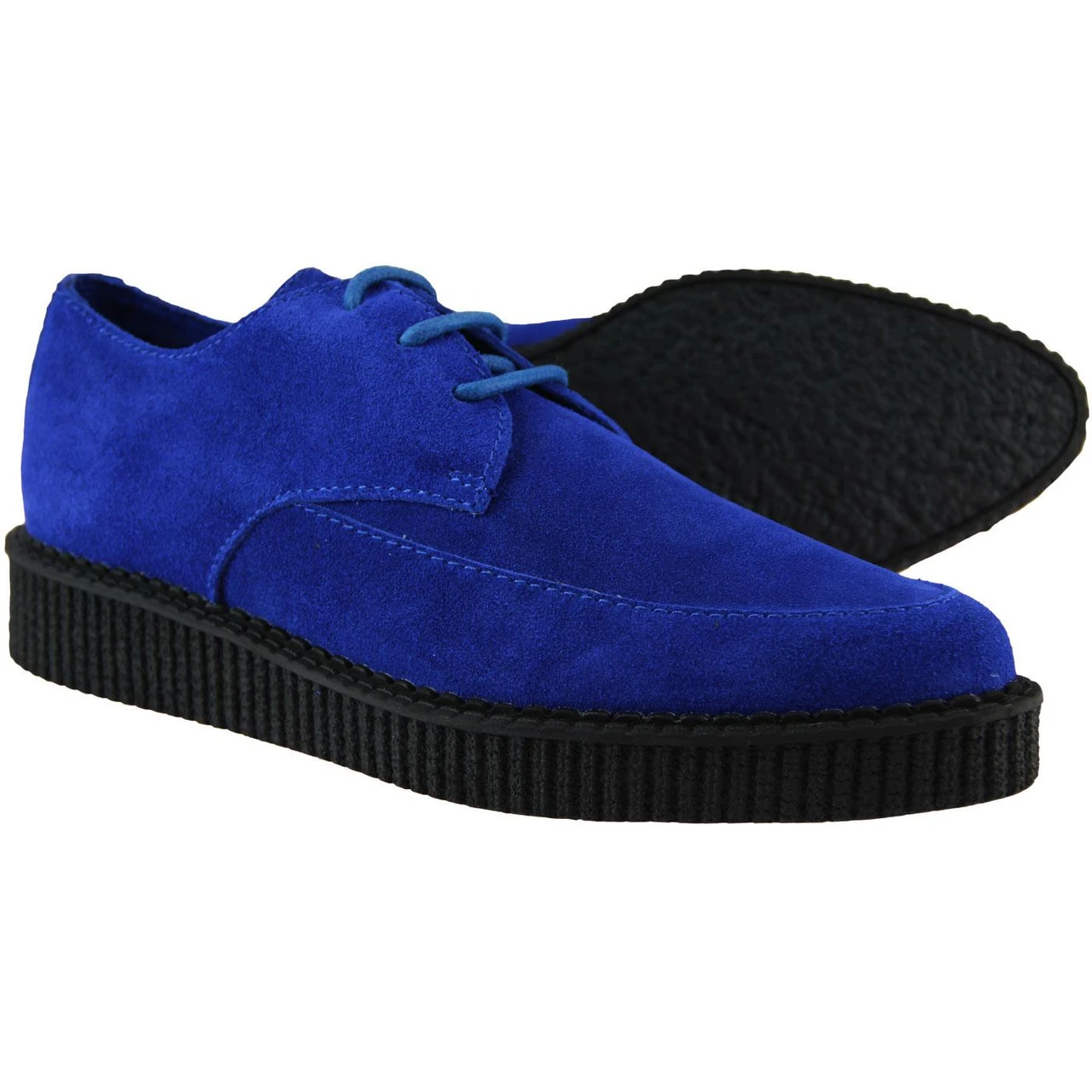 Stray Cat Retro Blue Suede Creepers 3 Stray Cat Retro Blue Suede Creepers