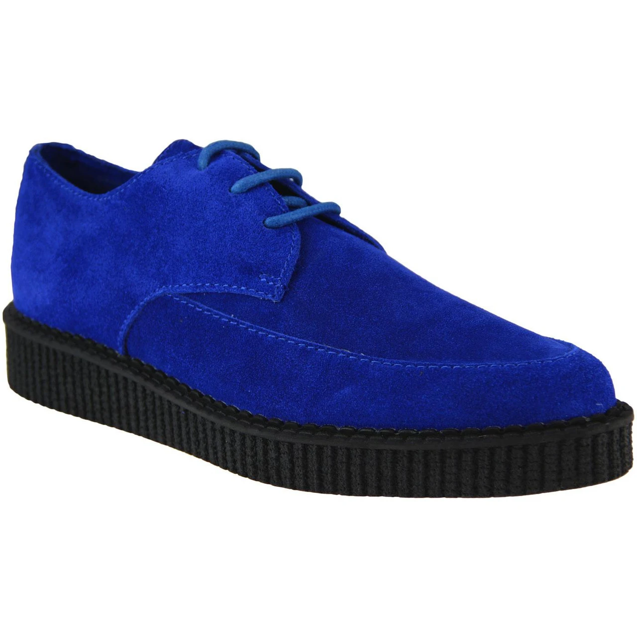 Stray Cat Retro Blue Suede Creepers 6 Stray Cat Retro Blue Suede Creepers - Image 4