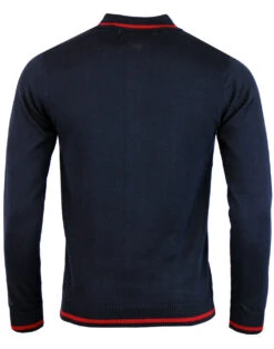 Marriott Suede Mod Polo Cardigan NS -Fashion House Store madcap england suede marriott 3 05958.1661270255 2