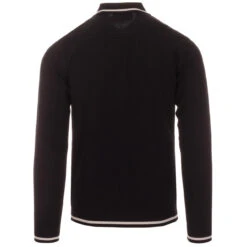 Marriott Suede Men's Mod Polo Cardigan - Blue -Fashion House Store madcap england suede marriott polo black 1 48238.1661264101 1